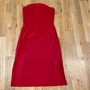 Vintage Express fitted dress with side slits